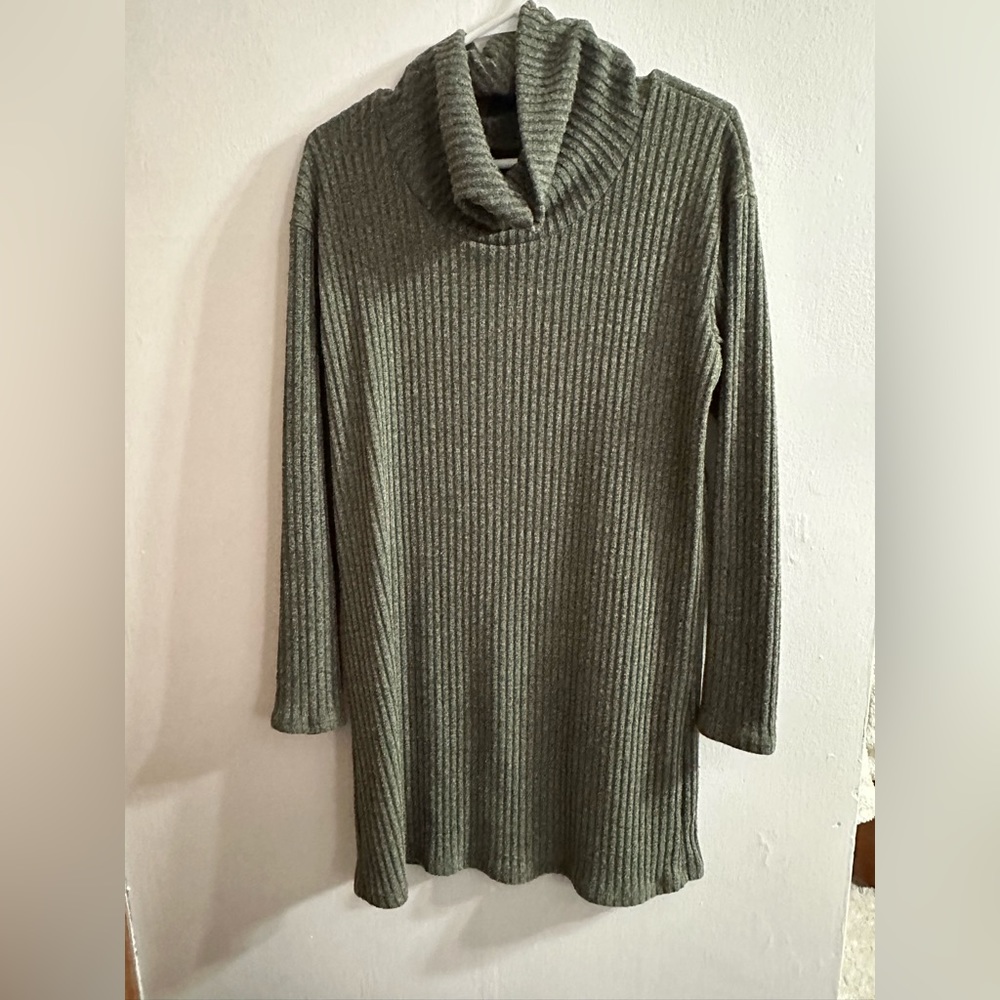 Olive Sweater Dress